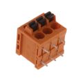1331710000 - 0.197 5.00mm Orange Bulk Thermoplastic, Wemid Through Hole Horizontal with Board Screwless - Leg Spring, Push-In Spring 1 Levels 12-24 AWG Omnimate LMF