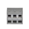 691416500003 - 0.200 5.08mm Gray Polyamide (PA66), Nylon 6/6 Through Hole Vertical with Board Screwless - Leg Spring, Push-In Spring 1 Levels 16-30 AWG WR-TBL 4165