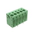 EB167A-05-M-180 - 0.295 7.50mm Green Bulk Polyamide (PA), Nylon Through Hole Vertical with Board Screwless - Leg Spring, Push-In Spring 1 Levels 8-24 AWG EB