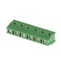 691242910006 - 0.295 7.50mm Green Bulk Polyamide (PA66), Nylon 6/6 Through Hole Horizontal with Board Screw - Rising Cage Clamp 1 Levels 12-30 AWG WR-TBL Series 2429