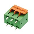 691401700006B - 0.197 5.00mm Green Bulk Polyamide (PA66), Nylon 6/6 Through Hole Vertical with Board Screwless - Push Button Clamp 1 Levels 14-24 AWG WR-TBL Series 401B