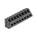 691413720008B - 0.197 5.00mm Gray Bulk Polyamide (PA66), Nylon 6/6 Through Hole 45° (135°) Angle with Board Screwless - Spring Cage, Tension Clamp 1 Levels 12-28 AWG WR-TBL Series 413B