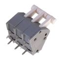 691414720006B - 0.197 5.00mm Gray Bulk Polyamide (PA66), Nylon 6/6 Through Hole 45° (135°) Angle with Board Screwless - Leg Spring, Push-In Spring 1 Levels 14-28 AWG WR-TBL Series 4147