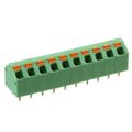 1751545 - 0.150 3.81mm Green Bulk Polyamide (PA), Nylon Through Hole 45° (135°) Angle with Board Screwless - Spring Cage, Tension Clamp 1 Levels 16-26 AWG COMBICON SPTA