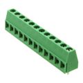 1715129 - 0.197 5.00mm Green Bulk Polyamide (PA), Nylon Through Hole Horizontal with Board Screw - Rising Cage Clamp 1 Levels 14-30 AWG COMBICON MKDS