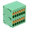 1841539 - 0.138 3.50mm Green Bulk Polyamide (PA), Nylon Through Hole Horizontal with Board Screwless - Leg Spring, Push-In Spring 2 Levels 14-26 AWG COMBICON SPT