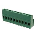 1-282857-0 - 0.200 5.08mm Green Bulk Polyamide (PA66), Nylon 6/6 Through Hole Horizontal with Board Screw - Rising Cage Clamp 1 Levels 12-30 AWG Buchanan