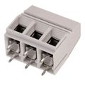 691219610003 - 0.400 10.16mm Gray Bulk Polyamide (PA66), Nylon 6/6 Through Hole Horizontal with Board Screw - Rising Cage Clamp 1 Levels 8-22 AWG WR-TBL Series 2196
