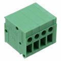 1700781 - 0.197 5.00mm Green Bulk Polyamide (PA), Nylon Through Hole Horizontal with Board Screw - Rising Cage Clamp 1 Levels 12-30 AWG COMBICON FRONT