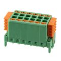1848684 - 0.138 3.50mm Green Bulk Polyamide (PA), Nylon Through Hole, SKEDD Vertical with Board Screwless - Leg Spring, Push-In Spring 2 Levels 16-24 AWG SDDC