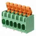 1792148 - 0.295 7.50mm Green Bulk Polyamide (PA), Nylon Through Hole Horizontal with Board Screwless - Spring Cage, Tension Clamp 1 Levels 10-24 AWG COMBICON PLH