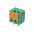 EM279502H - 0.200 5.08mm Bulk Thermoplastic Through Hole Vertical with Board Screwless - Push Button Clamp 1 Levels 14-24 AWG Euro-Mag EM2795