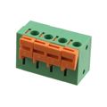 HA0401500000G - 0.200 5.08mm Green Bulk Thermoplastic Through Hole Horizontal with Board Screwless - Leg Spring, Push-In Spring 1 Levels 14-24 AWG 09-508