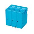TBL008V-1000-03BE - 0.394 10.00mm Blue Tray Polyamide (PA66), Nylon 6/6 Through Hole Vertical with Board Screwless - Spring Cage, Tension Clamp 1 Levels 4-18 AWG TBL008V-1000