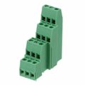 1868830 - 0.200 5.08mm Green Bulk Polyamide (PA), Nylon Through Hole Horizontal with Board Screw - Rising Cage Clamp 4 Levels 14-30 AWG COMBICON MK4DS