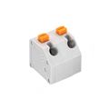 691412220002 - 0.276 7.00mm Gray Bulk Polyamide (PA66), Nylon 6/6 Through Hole, Kinked Pin 45° (135°) Angle with Board Screwless 1 Levels 16-30 AWG WR-TBL Series 4122