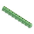 691241600009 - 0.400 10.16mm Green Bulk Polyamide (PA66), Nylon 6/6 Through Hole Vertical with Board Screw - Rising Cage Clamp 1 Levels 14-30 AWG WR-TBL Series 2416