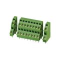 1755554 - 0.197 5.00mm Green Bulk Polyamide (PA), Nylon Through Hole 45° (135°) Angle with Board Screwless - Spring Cage, Tension Clamp 2 Levels 12-26 AWG COMBICON ZFKKDSA