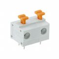 691411610002 - 0.400 10.16mm Gray Bulk Polyamide (PA66), Nylon 6/6 Through Hole Horizontal with Board Screwless - Push Button Clamp 1 Levels 16-30 AWG WR-TBL Series 4116
