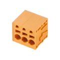 1331040000 - 0.200 5.08mm Orange Bulk Thermoplastic, Wemid Through Hole Horizontal with Board Screwless - Leg Spring, Push-In Spring 1 Levels 12-24 AWG Omnimate LMFS