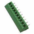 VI1001550000G - 0.197 5.00mm Green Bulk Thermoplastic Through Hole Horizontal with Board Screw - Rising Cage Clamp 1 Levels 12-28 AWG 21-500