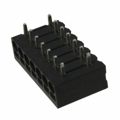 1770937 - 0.098 2.50mm Black Tape &amp; Reel (TR) Liquid Crystal Polymer (LCP) Through Hole Horizontal with Board Screwless - Spring Cage, Tension Clamp 1 Levels 20-26 AWG COMBICON PTSM