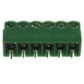 691121710006 - 0.197 5.00mm Green Tray Polyamide (PA66), Nylon 6/6 Through Hole Horizontal with Board Screw - Leaf Spring, Wire Guard 1 Levels 12-20 AWG WR-TBL Series 121