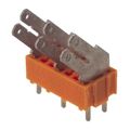9512050000 - 0.295 7.50mm Orange Bulk Polyamide (PA), Nylon Through Hole 45° (135°) Angle with Board Quick Connect, Disconnect 1 Levels Omnimate PCF