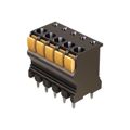 14020315101000 - 0.150 3.81mm Black Bulk Polyamide (PA), Nylon Through Hole Vertical with Board Screwless - Leg Spring, Push-In Spring 1 Levels 16-30 AWG har-flexicon®