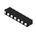 1824930000 - 0.295 7.50mm Black Tube Liquid Crystal Polymer (LCP), Glass Filled Through Hole Horizontal with Board Screwless - Push Button Clamp 1 Levels 16-24 AWG Omnimate LSF-SMT