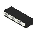 1875290000 - 0.150 3.81mm Black Tape &amp; Reel (TR) Liquid Crystal Polymer (LCP), Glass Filled Through Hole Horizontal with Board Screwless - Push Button Clamp 1 Levels 16-24 AWG Omnimate LSF-SMT
