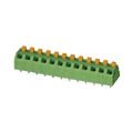 1862518 - 0.197 5.00mm Green Bulk Polyamide (PA), Nylon Through Hole 45° (135°) Angle with Board Screwless - Leg Spring, Push-In Spring 1 Levels 16-24 AWG COMBICON SPTAF EL