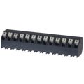 1884840000 - 0.200 5.08mm Black Tube Liquid Crystal Polymer (LCP), Glass Filled Through Hole 45° (135°) Angle with Board Screwless - Push Button Clamp 1 Levels 16-24 AWG Omnimate LSF-SMT