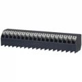 1885580000 - 0.150 3.81mm Black Tube Liquid Crystal Polymer (LCP), Glass Filled Through Hole 45° (135°) Angle with Board Screwless - Push Button Clamp 1 Levels 16-24 AWG Omnimate LSF-SMT