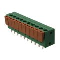 1-1776260-0 - 0.200 5.08mm Green Bulk Polyamide (PA66), Nylon 6/6 Through Hole Vertical with Board Screwless - Leg Spring, Push-In Spring 1 Levels 14-22 AWG Buchanan