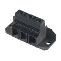 1226560000 - 0.591 15.00mm Black Bulk Thermoplastic, Wemid Through Hole Horizontal with Board Screw - Clamping Yoke, Tension Sleeve 1 Levels 4-16 AWG Omnimate LX