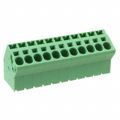 1819176 - 0.295 7.50mm Green Bulk Polyamide (PA), Nylon Through Hole 30° (150°) Angle with Board Screwless - Spring Cage, Tension Clamp 1 Levels 8-24 AWG COMBICON SPTA