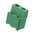 282860-2 - 0.295 7.50mm Green Bulk Polyamide (PA66), Nylon 6/6 Through Hole Horizontal with Board Screw - Rising Cage Clamp 1 Levels 12-30 AWG Buchanan