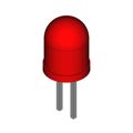 MV50152 - LED RED CLR BULLET T-1 3/4 T/H
