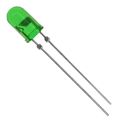 TLHG6200 - LED GREEN CLEAR 5MM ROUND T/H