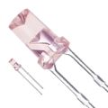 LN863RCPP - LED ORANGE CLEAR FLAT TOP T/H