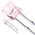LN840RCP - LED ORANGE CLEAR FLAT TOP T/H