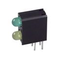 5530123 - LED 2HI 3MM GREEN OVER YEL PC MN