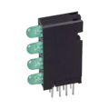 5680302222 - LED 4HI 3MM 5V GREEN PC MNT