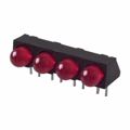 5640E1 - LED SUPER RED T1 3/4 QUAD RA PCB