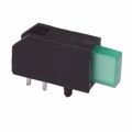 5636D5 - LED GREEN RECTANGLE RIGHT ANGLE