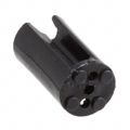 STD_360_BLK - LED HOLDER TRI-LEAD BLACK