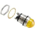 5563703304 - LED PNL MT 1" 12V WT DOME YEL
