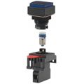 M22-CA-24A - PILOT LIGHT SQUARE BLUE 24VAC/DC