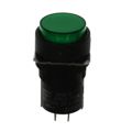 M16-TG-24 - PILOT LIGHT 24V INCAND RND GREEN
